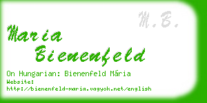 maria bienenfeld business card