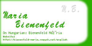 maria bienenfeld business card